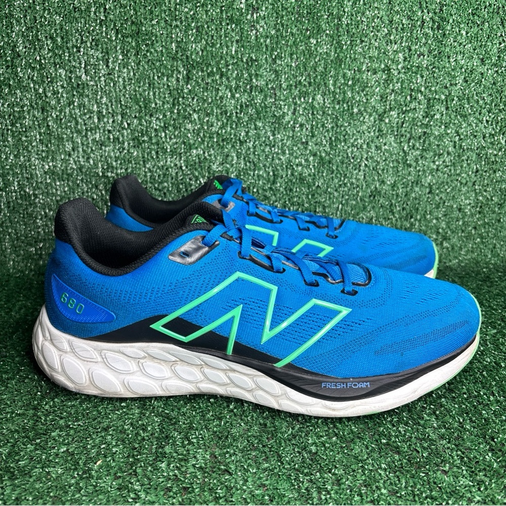 New Balance Fresh Foam 680 V8 Running‎ Sneakers Men's Blue Lace Up Shoes Size 13
